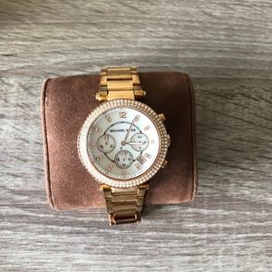 Michael Kors Parker Rose Gold-Tone Watch